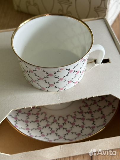 Кофейная пара лфз костяной фарфор