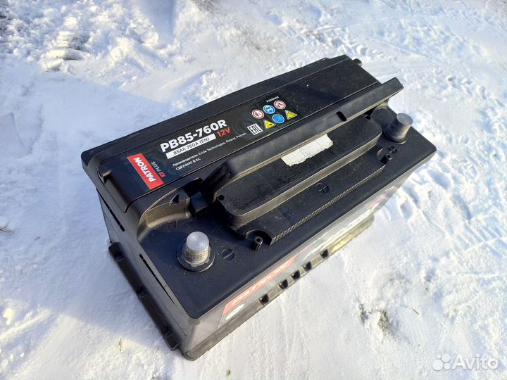 Аккумулятор 85Ah patron plus 12V 85AH 760A