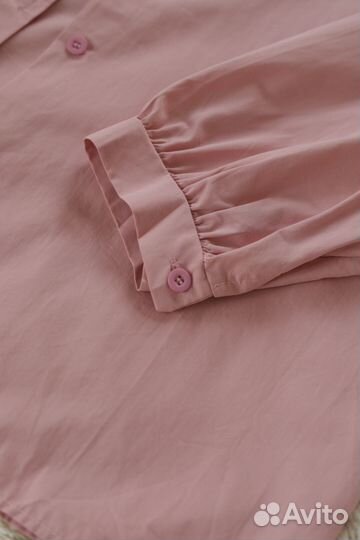 Рубашка с большим воротником