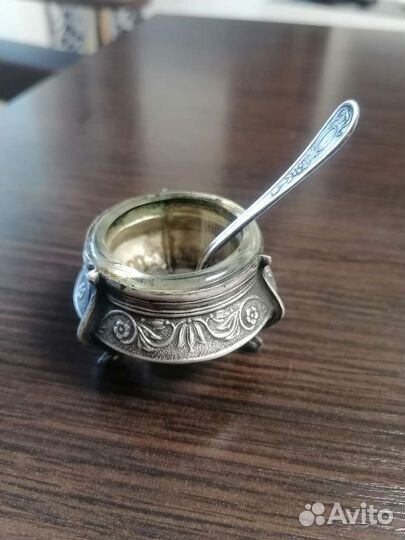 Солонка с ложкой СССР