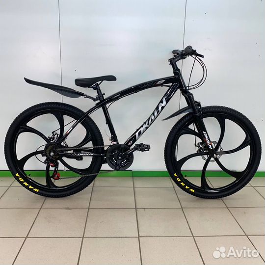 Горный велосипед с литыми черный