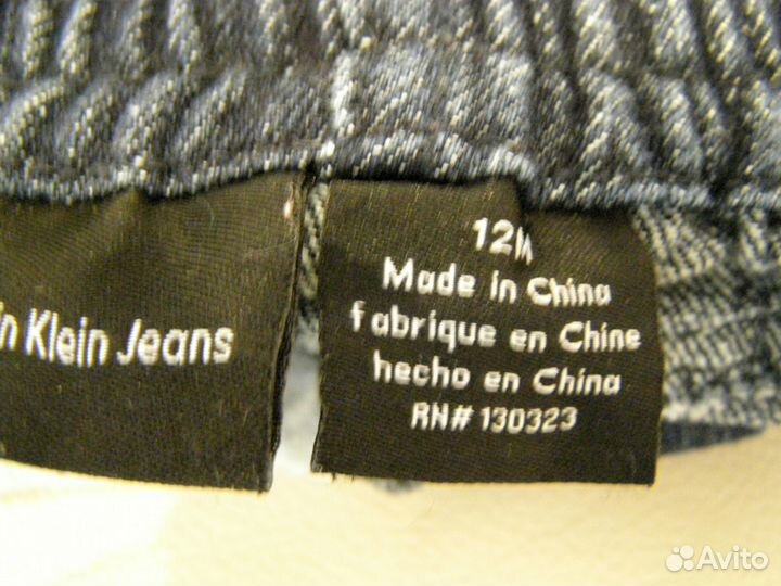 Джинсы оригинал Calvin Klein до 86 см почта рцр