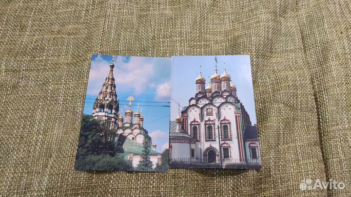 Открытки с видами Москвы чистые СССР, комплектом