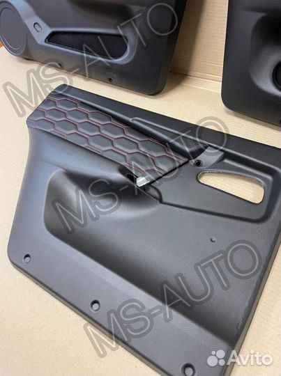 Дверные карты ваз 2114 в коже вставки