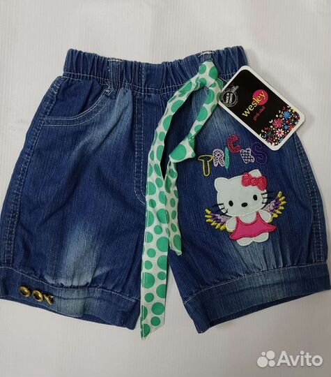 Джинсовые шорты девочка новые