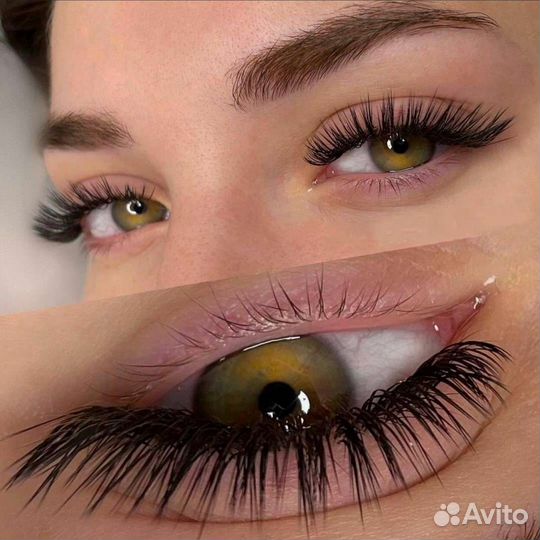 Наращивание ресниц 1.5 ч., выезд за доп.плату