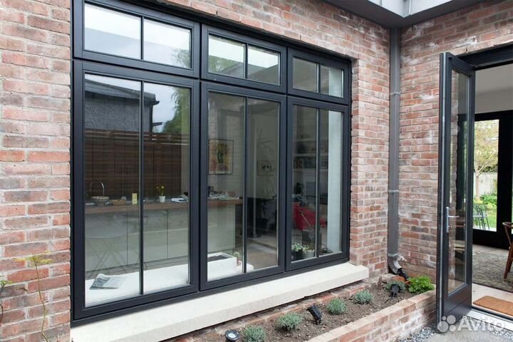 Окна алюминиевые. Раздвижные двери