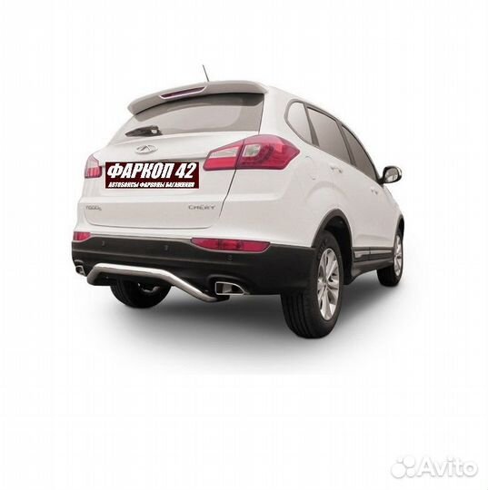 Защита заднего бампера Chery tiggo 5