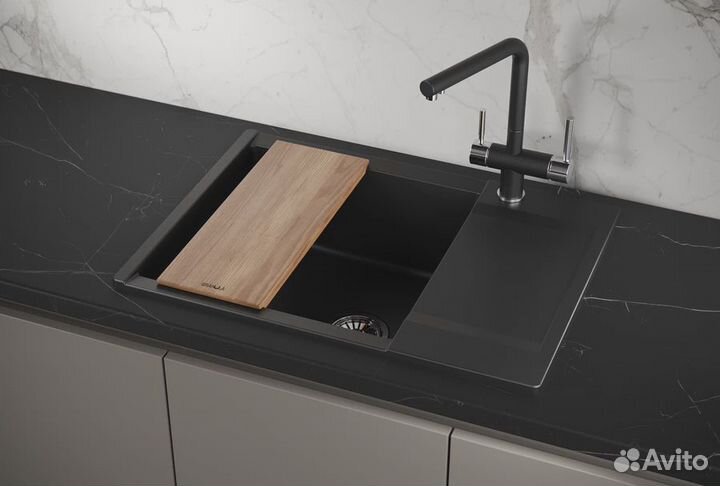 Кухоннай мойка granula estetica (7003, турмалин)