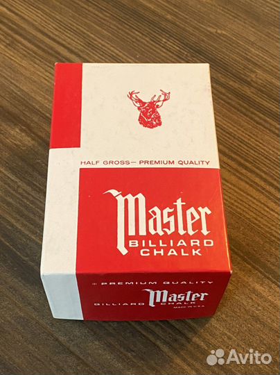 Мел для бильярда master бильярдный мел