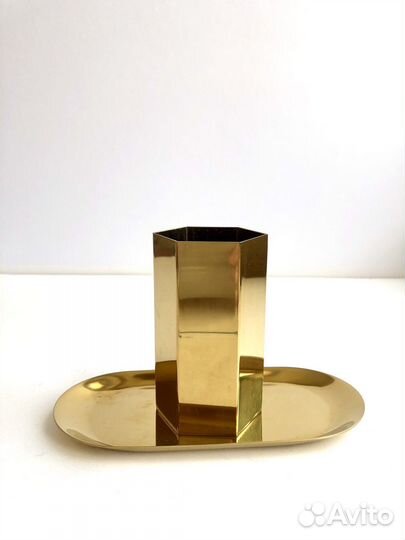 Поднос для украшений и стакан вазочка