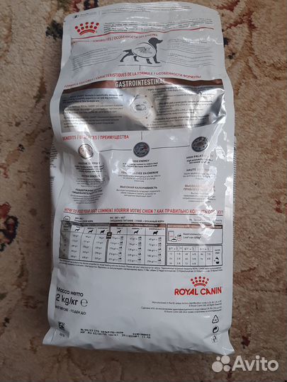 Корм дgz собак Royal Canin Gastrointensinal