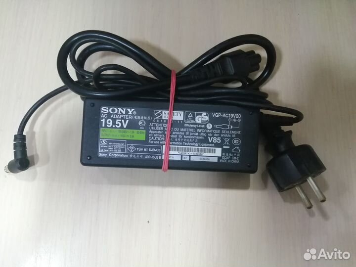 Блок питания для Sony 3.9A, 19.5V, 76W, 6.5х4.4