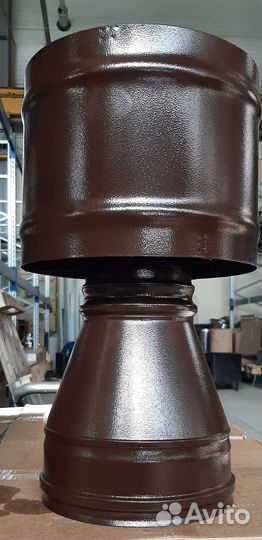 Крашеный дымоход и вентиляция. Порошковая покраска