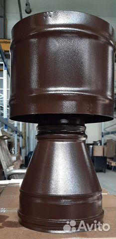 Крашеный дымоход и вентиляция. Порошковая покраска