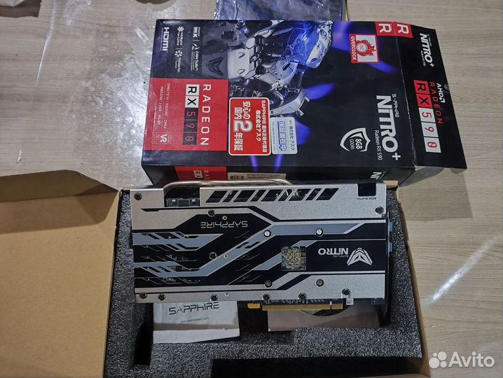 Видеокарта Sapphire rx 590 nitro + 8gb