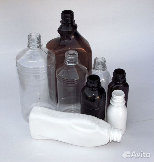 Флаконы пэт, для бытовых, косметических жидкостей