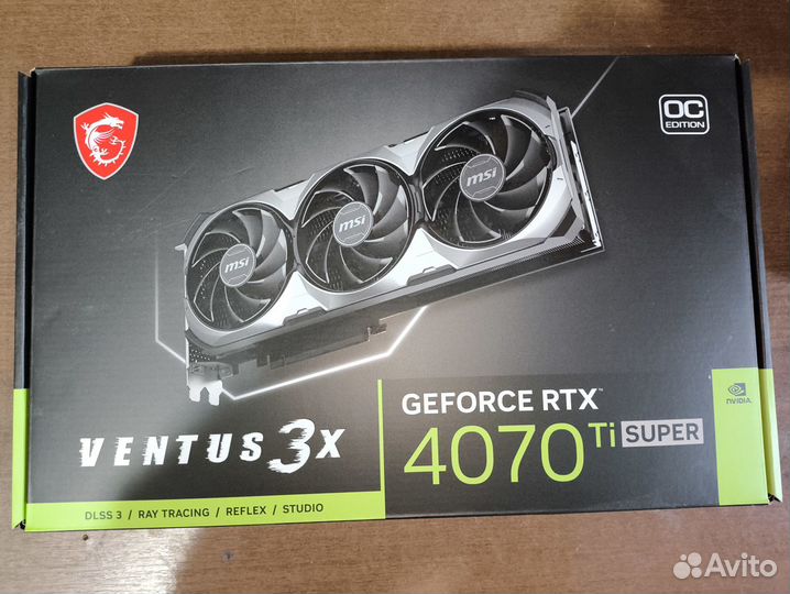 Новая видеокарта MSI GeForce RTX 4070 Ti super 16g