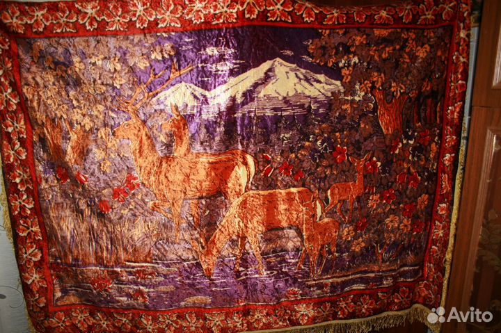 Ковёр советский плюшевый