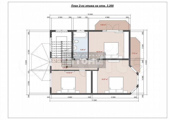 Дом 226 м² на участке 3 сот.