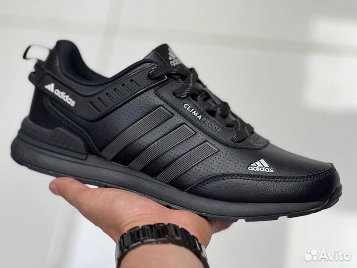 Кроссовки мужские adidas clima proff Натур кожа