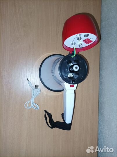 Громкоговоритель Ручной 10/15Вт аккум/сирена/зап