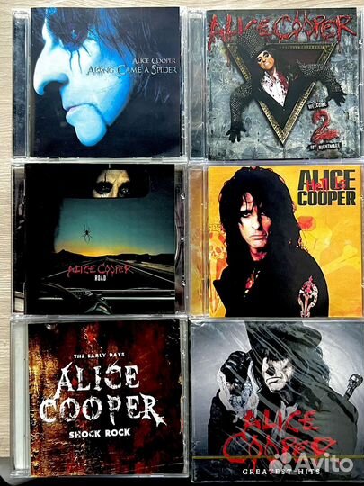 CD диски с музыкой Alice Cooper дискография