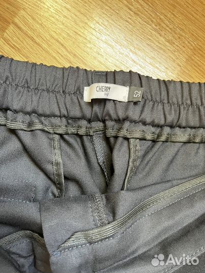 Брюки жен.черные cherry 52