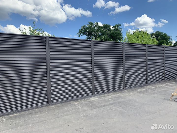 Забор-жалюзи профиль Ёлочка