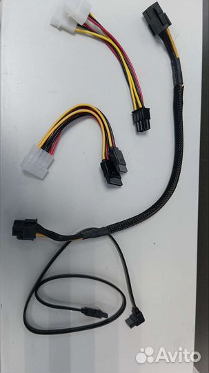 Кабель sata, molex-sata, molex-6pin