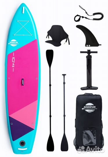Сап доска Sup board Adventum 10.4x31 Teal Pink