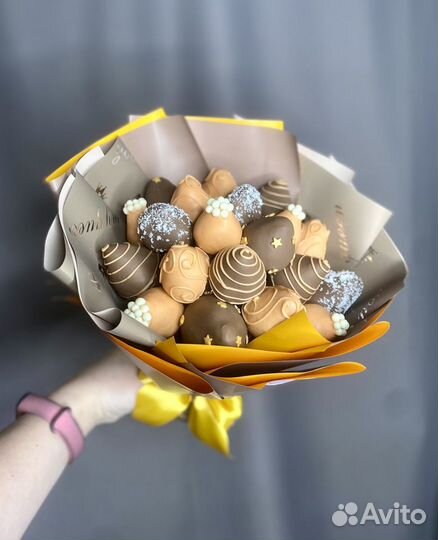 Букет из клубники в шоколаде