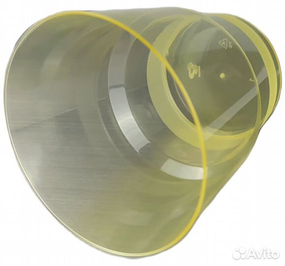 Пластиковые стаканы 200 мл Желтые Кристалл 25 шт