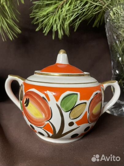 Редкий чайный сервиз Вербилки 60-егг