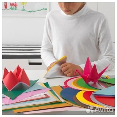 Бумага для оригами лустигт IKEA новая