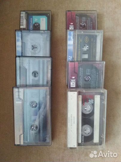Аудиокассеты Sony, TDK и др. 8шт