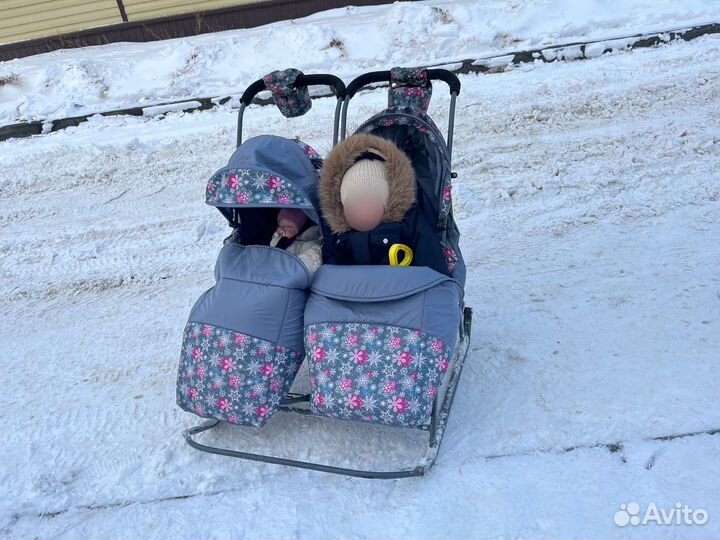 Детские санки коляска бу