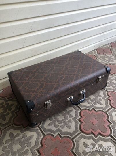 Советский СССР антикварный винтажный чемодан