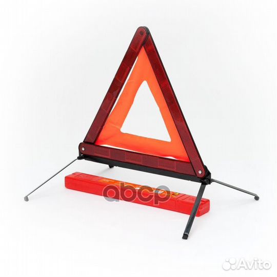 Знак аварийной остановки с металлическим основа