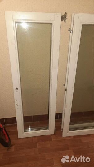 Окна 3шт без рамы, стекла двухкамерные дерево бу