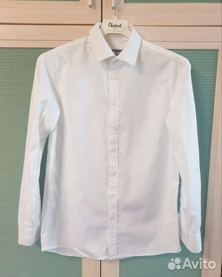 Рубашка белая Gulliver 158