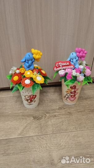 Мыло ручной работы на 8 марта и 23 фев, букеты