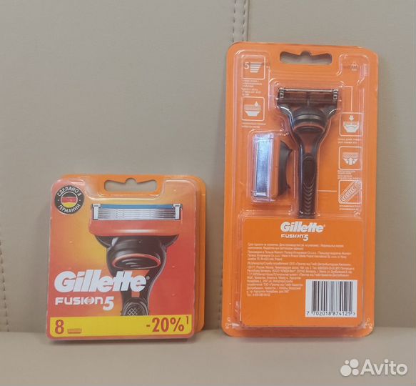 Бритва gillette fusion 5 + кассеты