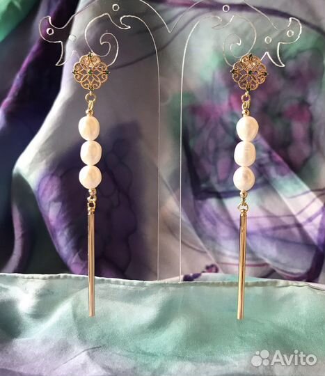 Серьги с жемчугом