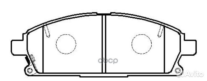 GK0724 колодки дисковые передние Nissan Patfin