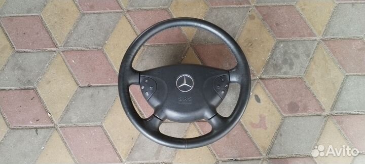 Руль кожа на mercedes w211 с обогревом