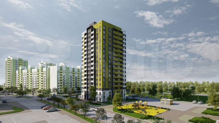 3-к. квартира, 76,4 м², 11/16 эт.