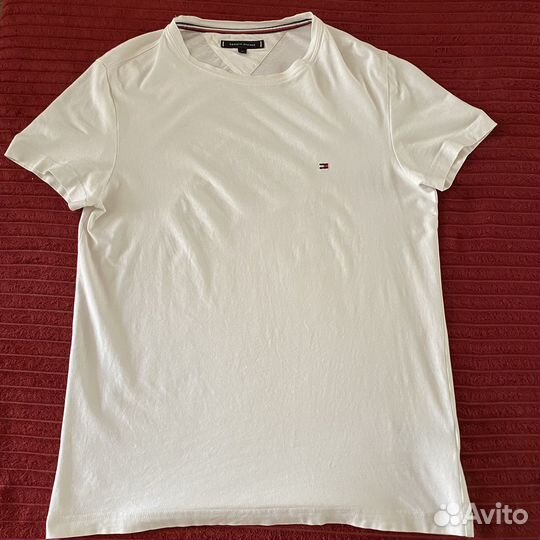 Tommy hilfiger футболка белая