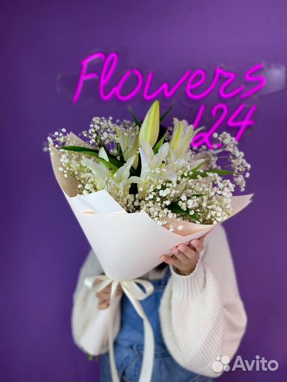 Букет из гипсофилы с доставкой Flowers 124