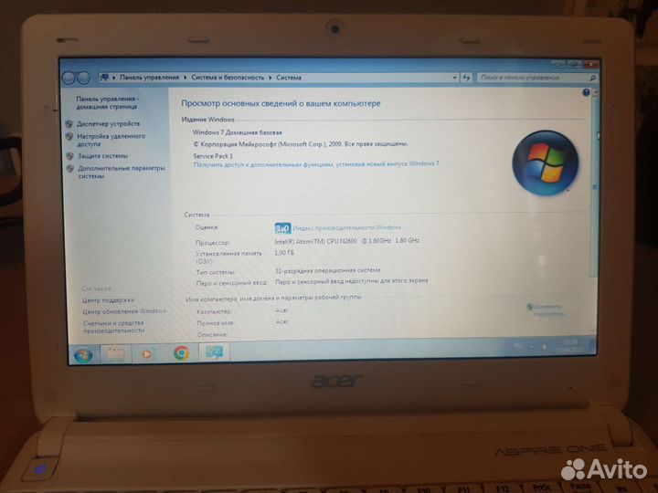 Нетбук acer aspire one + сумка